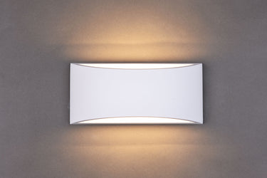 Paris 2 Light Up/Down Wall Light Gypsum G9