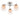 Cento 3 Light Semi Flush Polished Chrome Copper & Glass