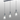 Madison Linear 3 Light, Dark Grey with Narrow Ribbed Clear Glass