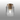 Madison Single Flush, Light Gold with Wide Ribbed Clear Glass