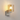 Madison Single Wall Light, Beige Stone with Narrow Ribbed Amber Glass