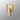 Madison Small Table Lamp, Light Gold with Wide Ribbed Amber Glass