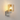 Madison Single Wall Light, Beige Stone with Wide Ribbed Amber Glass