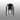 Madison Single Flush, Dark Grey with Wide Ribbed Smoked Glass