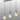 Madison Linear 3 Light, Dark Grey with Narrow Ribbed Amber Glass