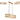 Nova 1m Linear Dual Mount, Brass & Clear Glass