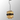 Exolon 6 Light 25cm Pendant, Satin Black Finish with Amber Sculpted Glass