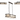 Nova 1m Linear Dual Mount, Black & Clear Glass
