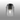 Madison Single Flush, Dark Grey with Wide Ribbed Clear Glass