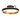 Tanner 40cm Round LED Flush, Black & Gold Finish