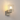 Madison Single Wall Light, Light Gold with Narrow Ribbed Clear Glass