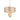 Cortez 3 Light Pendant Antique Gold Leaf & Mink Satin Shade