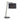 Tiller Table Lamp Matt Nickel & Black with Black Shade