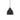 Valve Single Pendant Gunmetal & Black Glass