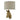 Abby Wall Light Gold C/W Natural Linen Shade