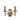 Ambassador Double Wall Bracket Antique Brass