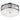 Aramis 3 Light Glass Flush