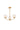 A2 - Borough 3 Light Semi Flush Brushed Brass