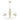 Cabana 5 Light Pendant Cream Gold