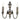 Dickens Double Wall Bracket Bronze