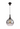 A1 - Arlington Faded Smoked Pendant & Black Chrome Suspension