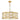 Epstein 4lt Pendant Gold With Ivory Shade