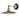 Hannover 1 Light Wall Bracket Black & Antique Brass