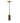 Knurled 1 Light Suspension Aged Brass