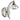 Luther Single Wall Bracket Satin Chrome