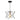 Midi 1 Light Pendant Matt Black & Bright Copper