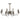 Murray 8 Light Pendant Antique Brass