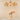 Ophira 8 Light Pendant Antique Gold and Amber Ribbed Glass