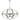 Symbol 6 Light Pendant Satin Chrome