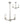 A1 - Carla Pendant/Semi Ceiling, 3 x E14 (Max 40W), Polished Nickel, 1yr Warranty