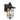 A1 - Emily Wall Lamp, 1 x E27 (Max 60W), Black/Gold With Seeded Clear Glass, IP54, 2yrs Warranty