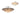 A1 - Frisco, Tiffany 35cm Non-electric Uplighter Shade, Cream/Grey/Crystal Centre/Satin Nickel Brass Trim, 1yr Warranty
