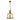 Riley Single Large Bell Pendant Antique Brass/Cognac Glass