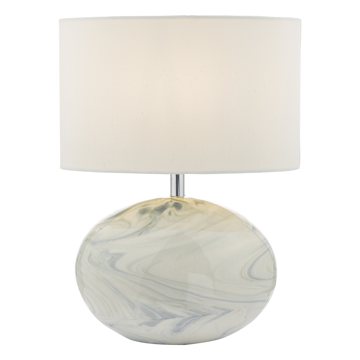 marble effect table lamp