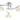 Huxton 3 Light Semi Flush Chrome