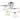 Huxton 6 Light Semi Flush Chrome