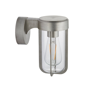 Parkville Brushed Silver & Clear Glass