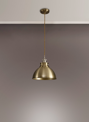 Nomad Medium Single Pendant Antique Brass