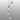 Madison 5 Light Pendant, Dark Grey with Narrow Ribbed Clear Glass