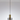 Manhattan Single Pendant in Brass with Smoked Ombre Glass