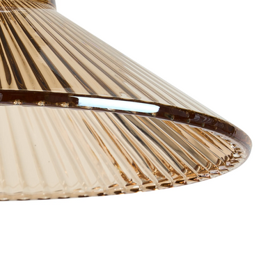 Pelham Conical Pleated Amber Glass (Shade Only)