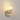 Madison Single Wall Light, Light Gold with Wide Ribbed Clear Glass