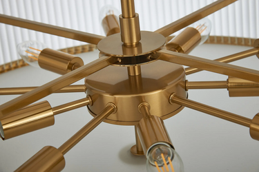 Nova 80cm Dual Mount, Brass & Clear Glass