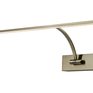 Tate 90cm 2 Arm Picture Light, Antique Brass Finish