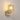 Madison Single Wall Light, Light Gold with Narrow Ribbed Amber Glass