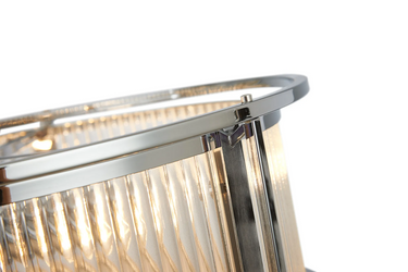 Nova 50cm Dual Mount, Chrome & Clear Glass